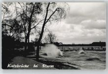 17192 O2060 Waren - Kietzbrücke bei Sturm