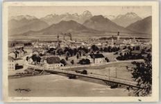 83022 W8200 Rosenheim , Oberbay - Stadtbild, Brücke