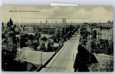 W8000 München Leporello, Blick vom Maximilianeum Hofbräuhaus