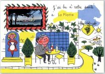 17630 La Flotte - Leporello, Im Weinrestaurant