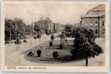 99867 O5800 Gotha , Thür - Ortsansicht, Arnold- und Theaterplatz