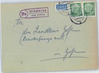 38530 W3171 Didderse - Landpoststempel, Notopfer