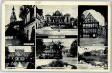38300 W3340 Wolfenbüttel , Niedersachs - Schloss Lessinghaus Trinitatiskirche Rathaus