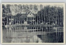 33175 W4792 Bad Lippspringe - Fischerhütte mit Teich