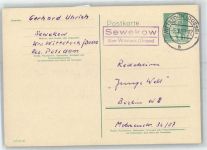 16837 O1951 Sewekow - Landpoststempel
