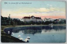 24103 W2300 Kiel , Ostsee - Ortsansicht, am kleinen Kiel mit Oberlandesgericht