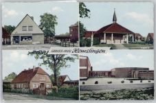 27386 W2725 Hemslingen - Kapelle, Schule, Pension Corleis, Geschäft Friedrich Broocks