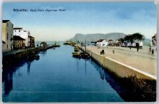 Gibraltar Lithographie Rock from Algeciras River