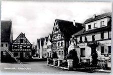 91180 W8548 Heideck , Mittelfr - Kriegerdenkmal Gasthaus