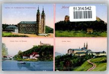96272 W8621 Obersdorf a Main - Landpoststempel, Basilika Wallfahrtskirche Vierzehnheiligen, Kloster Banz mit Hausen