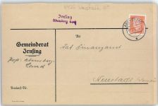 93333 W8425 Irnsing - Landpoststempel