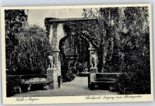 90762 W8510 Fürth , Bay - Stadtpark Eingang zum Klostergarten