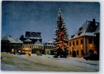 96215 W8620 Lichtenfels , Bay Winter Marktplatz Nacht