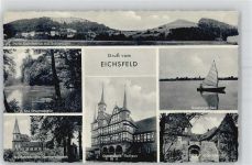 37115 W3408 Duderstadt , Niedersachs - Seeburger See Ruhmequelle Rathaus Schloss Bodenstein