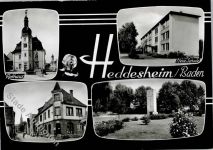 68542 W6805 Heddesheim , Baden - Rathaus Neue Schule Kriegerdenkmal