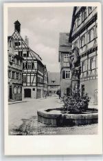 73349 W7346 Wiesensteig - Marktplatz Brunnen