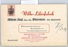 77833 W7583 Ottersweier Werbe AK Wilko Likörfabrik