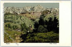 Alpen Hans Thoma Thoma, H. Künstlerkarte