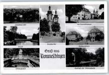 78166 W7710 Donaueschingen - Stadtkirche Rathausplatz Donauquelle Dianabrunnen