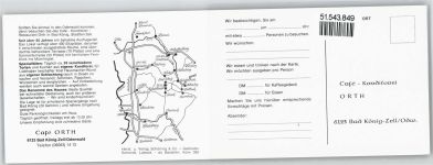 64732 W6123 Bad König Klapp AK Cafe Orth