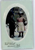 Kinder Neujahr Schornsteinfeger 1911