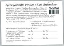 64395 W6101 Mummenroth - Gasthaus Pension zum Brünnchen