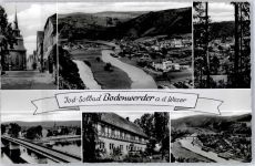 37619 W3452 Bodenwerder - Kirche Brücke Weser AKU1