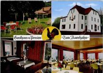 63863 W8751 Hobbach Werbe AK Gasthaus Pension Zum Auerhahn