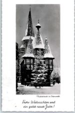 64720 W6120 Michelstadt - Rathaus Kirche Weihnachten Neujahr