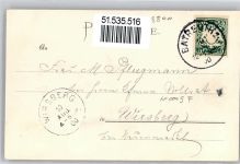91522 W8800 Ansbach , Mittelfr - 1900 Oberer Markt Gumbertuskirche