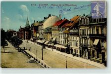 68000 Colmar Kolmar (Elsass) Lithographie / Künstlerkarte Avenue de la Republique Hotel