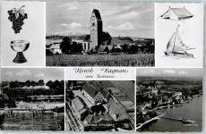 88709 W7759 Hagnau am Bodensee - Strandbad Schloss Kirchberg Landesteg Kirche