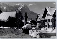 82467 W8100 Partenkirchen Winter Antoniusbrunnen