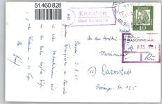 64686 W6147 Knoden - Posthilfsstellenstempel