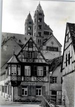 67346 W6720 Speyer Foto AK Nikolausgasse Gasthaus Zum Halbmond