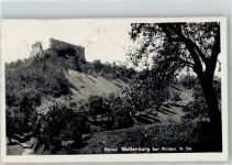 3653 Weiten 1927 - Burg Ruine Mollenburg Bahnpost