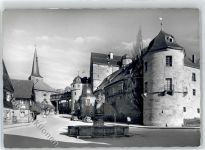 95349 W8656 Thurnau Foto AK Marktplatz