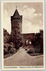 39590 O3504 Tangermünde - Eingang zur Burg mit Gefängnisturm