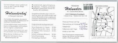 64407 W6101 Fränkisch-Crumbach Klapp AK Pension Holunderhof