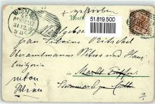 Neujahr Postbote 1898 Lithographie