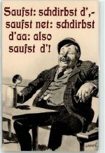 Bier Zigarette Rauchen Merte, O. Künstlerkarte