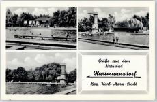 09232 O9116 Hartmannsdorf b Chemnitz, Sachs - Schwimmbad