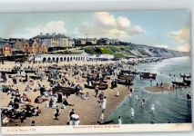 Bournemouth Lithographie Strand Schwimmbad