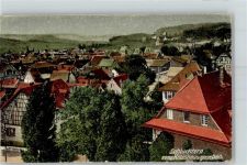 36381 W6490 Schlüchtern Lithographie Blick vom Kreishaus