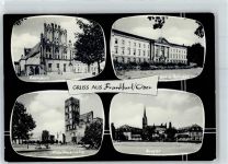 15230 O1200 Frankfurt , Oder - Rathaus Marienkirche Anger Rat des Bezirkes