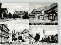 38835 O3606 Osterwieck - Postamt Neukirchenstraße Marktplatz Teichdamm