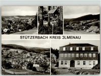 98714 O6316 Stützerbach - Wegweiser am Auerhahn Goethe-Gedenkstätte