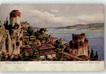 Konstantinopel Istanbul Künstlerkarte Bosporus