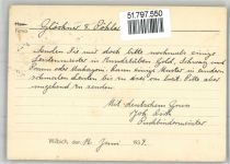 37308 O5631 Wilbich - Landpoststempel Buchbinderei Druckerei Johannes Dirk