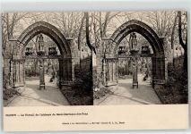 Cluny Abtei Saint-Germain-des-Pres Stereokarte